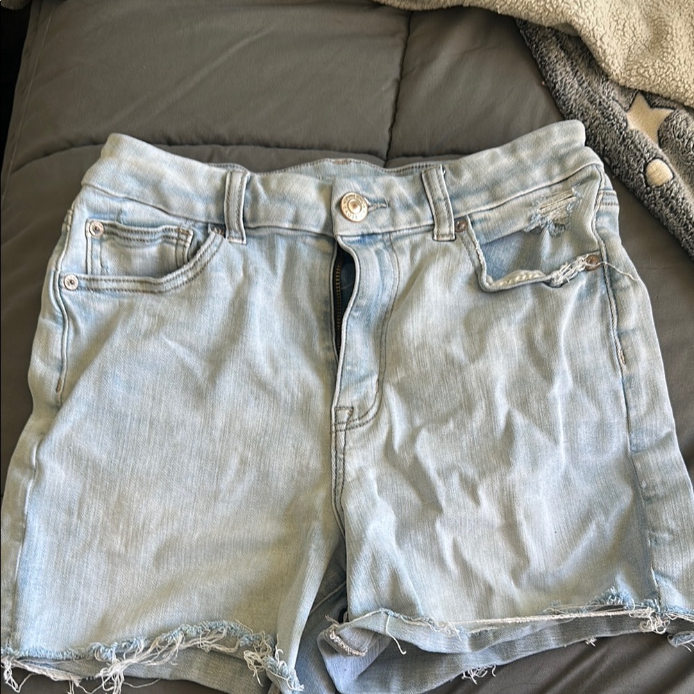Light Blue Denim Women's Shorts